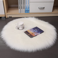 Hair Plush Carpet Floor Mats Household Floor Mats  Wool Round Bedroom Carpets thumbnail 1