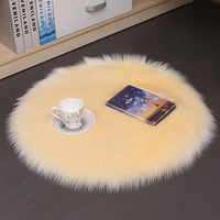 Hair Plush Carpet Floor Mats Household Floor Mats  Wool Round Bedroom Carpets thumbnail 4