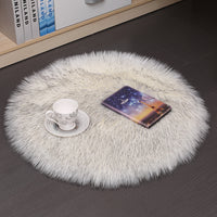 Hair Plush Carpet Floor Mats Household Floor Mats  Wool Round Bedroom Carpets thumbnail 16