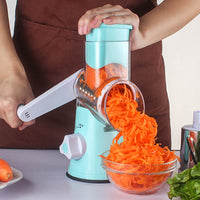 Food Processor Vegetable Chopper Kitchen Roller Gadgets Tool Vegetable Cutter Round Slicer Graters Potato Carrot Cheese Shredder thumbnail 2