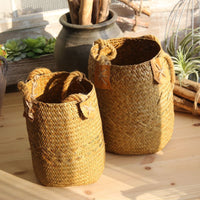 Hand woven basket flower basket basket rattan thumbnail 5