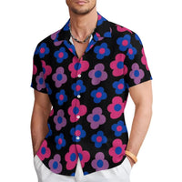 Fashion Men's Casual Floral Print Special-interest Design Shirt thumbnail 5