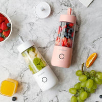 350ml Portable Blender Juicer Electric USB Rechargeable Mixer Smoothie Slushy Cup Juice Blender Bottle USB Charging Kitchen Gadgets thumbnail 8