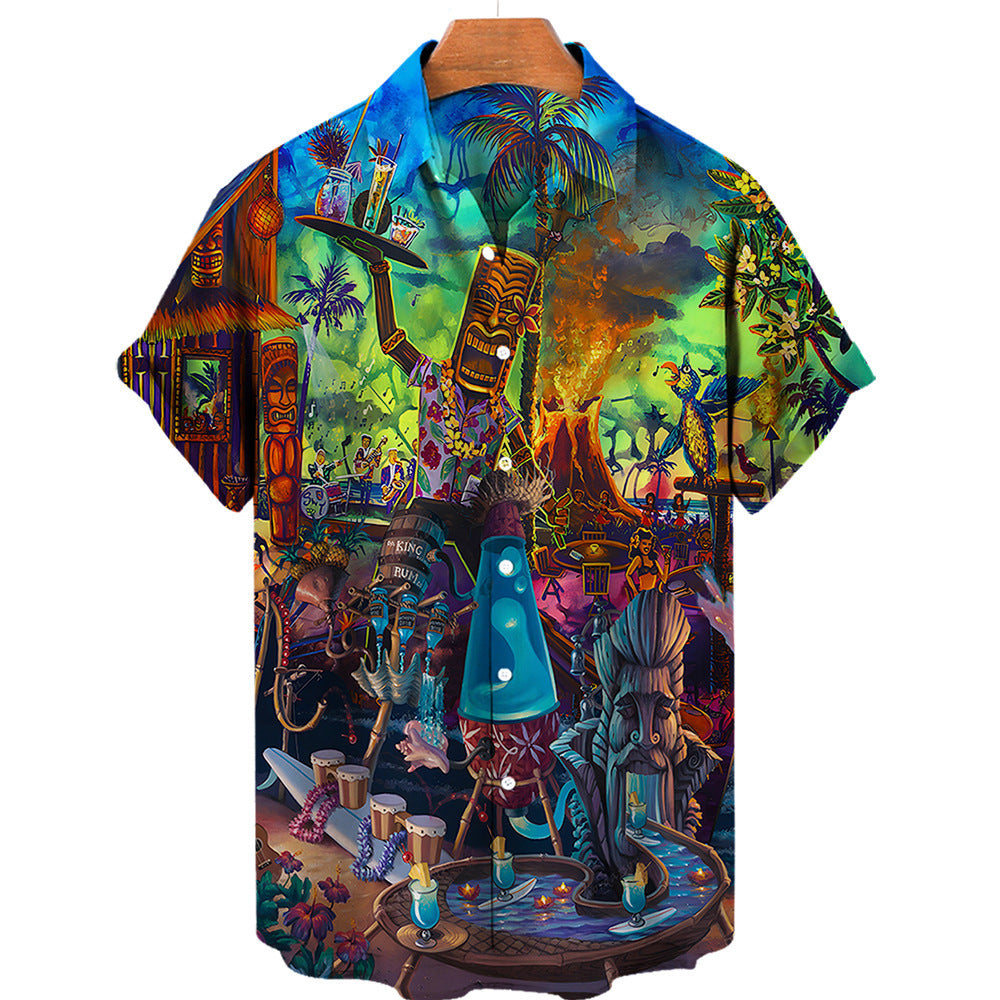 Beachwear Printed Shirt For Men - Image 7