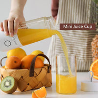 350ml Portable Blender Juicer Electric USB Rechargeable Mixer Smoothie Slushy Cup Juice Blender Bottle USB Charging Kitchen Gadgets thumbnail 2