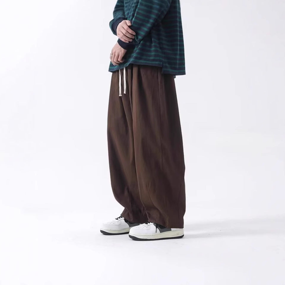 Cotton Men's Loose Wide Leg Pants - Image 7