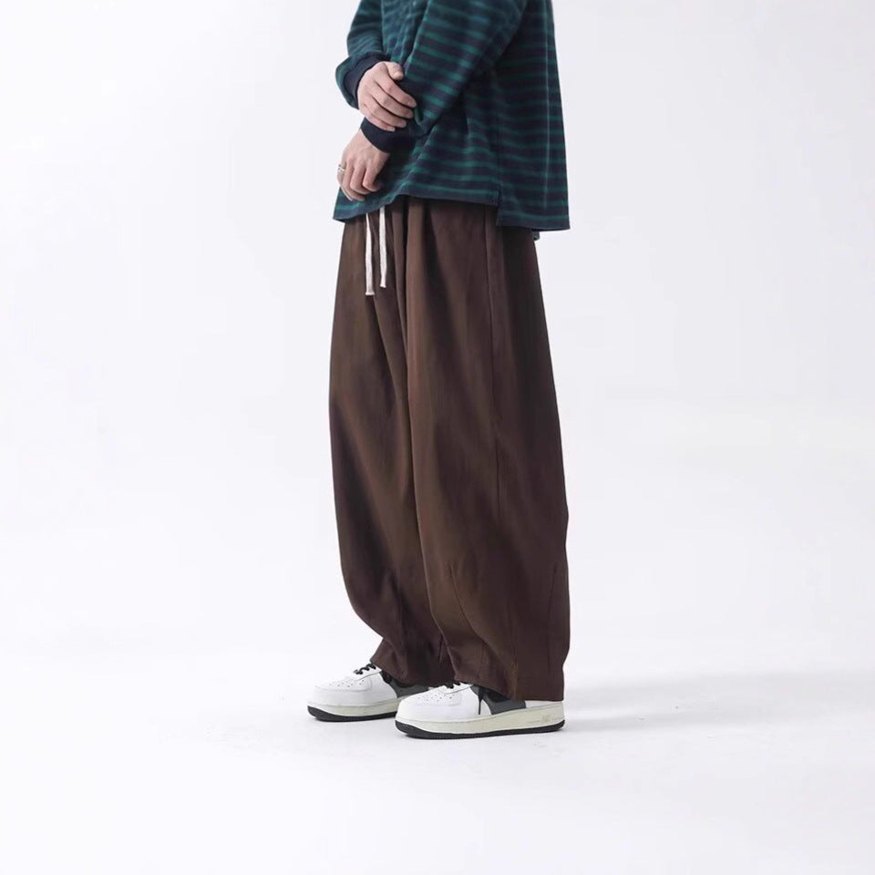 Cotton Men's Loose Wide Leg Pants - Image 1