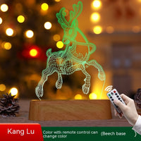 Christmas Decoration 3D Lamp Acrylic LED Night Lights New Year Valentines Day Christmas Kids Gift Christmas Ornaments thumbnail 7