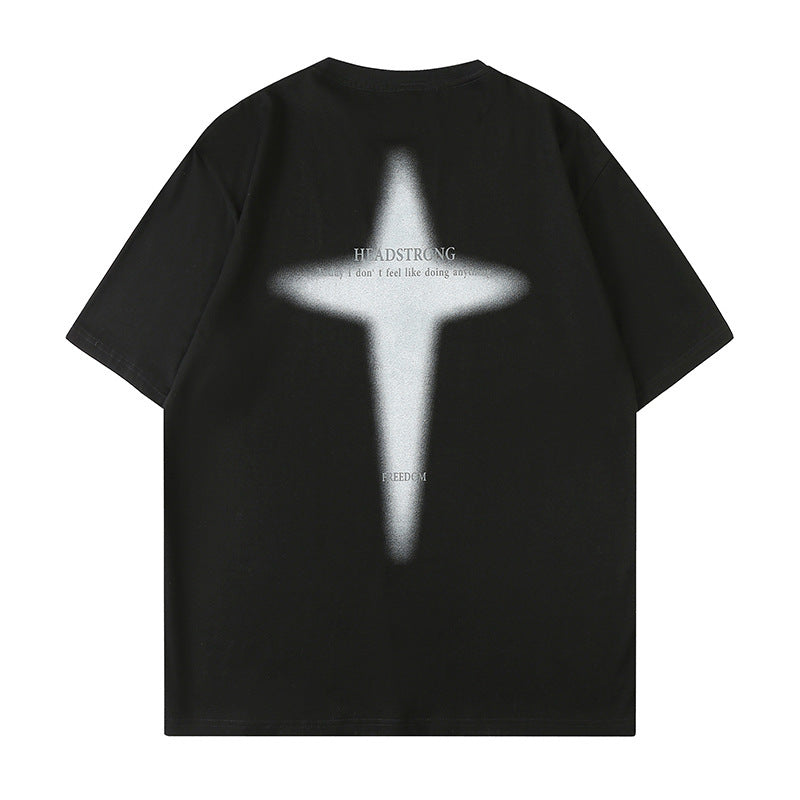 American High Street Short-sleeved T-shirt Men - Image 5