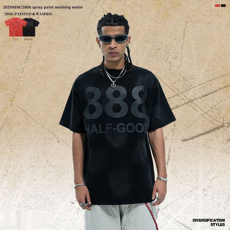 Digital Printing Men's Short-sleeved T-shirt New Men's Summer - Image 5