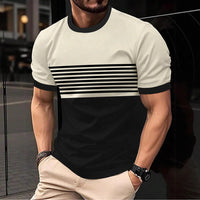 Fashionable And Minimalist Men's Crew-neck Casual Short-sleeve Shirt thumbnail 4